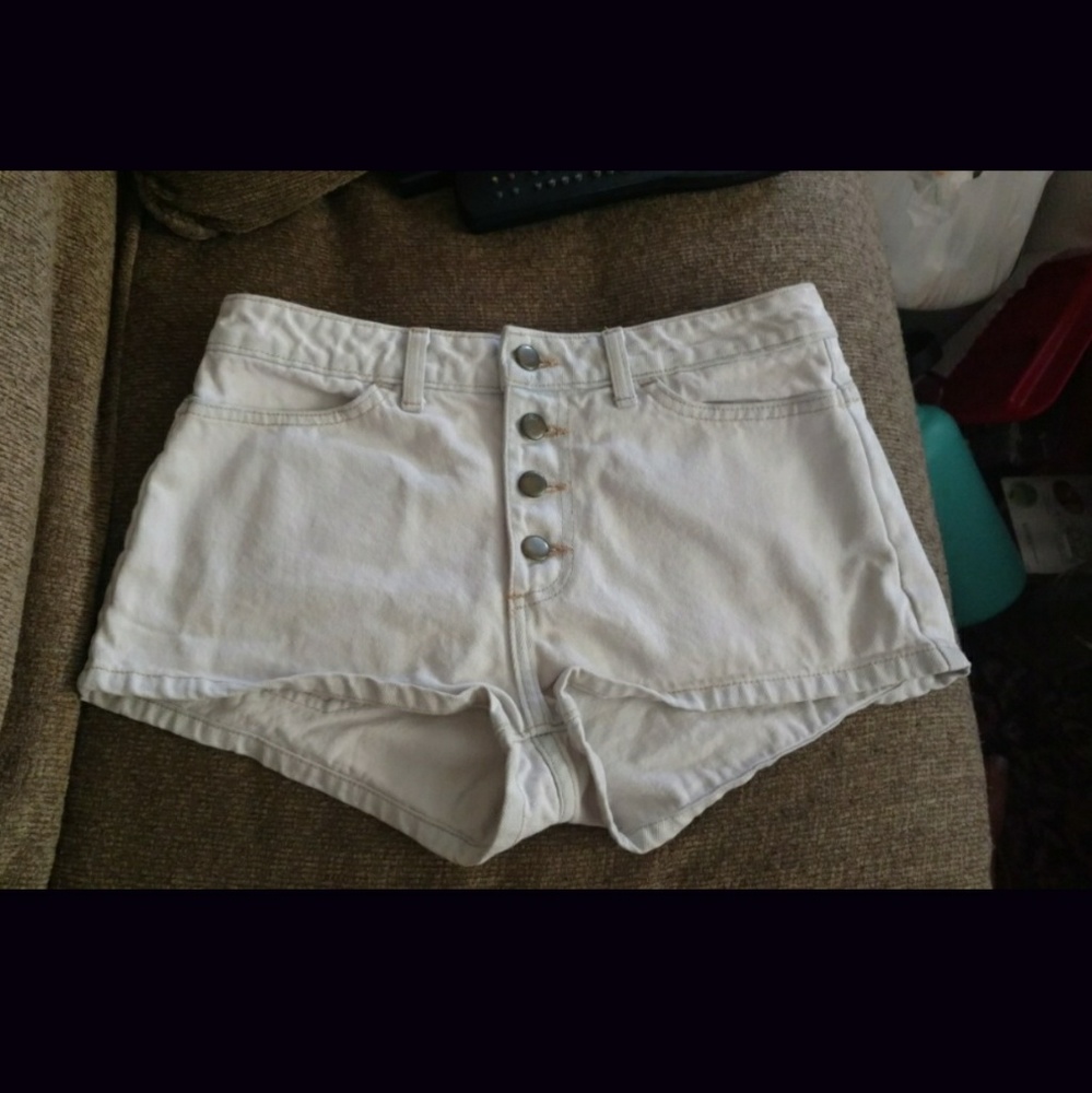 American Apparel high waisted Jean shorts